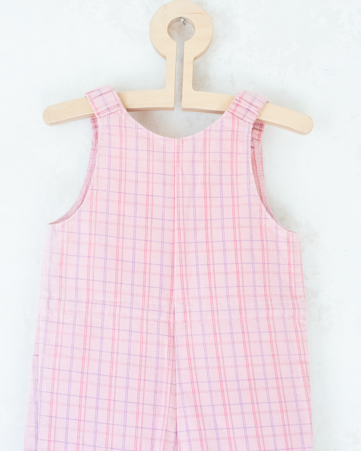 Pink checkered overalls | 4-5 years
