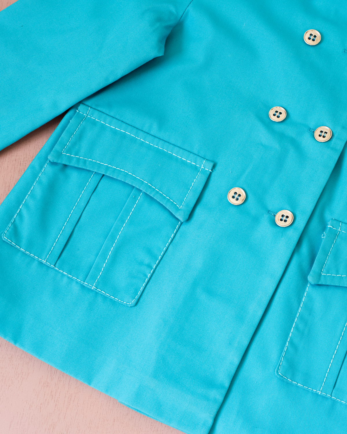 Turquoise tailored French jacket | 2-3 years
