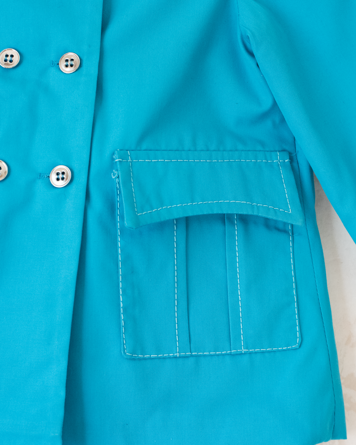 Turquoise tailored French jacket | 2-3 years