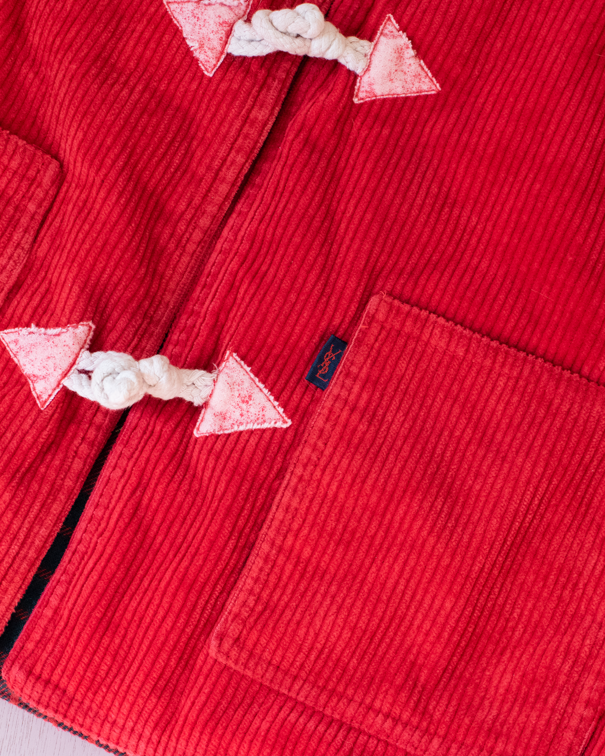 Red corduroy coat from Yves Saint Laurent | 10-11 years