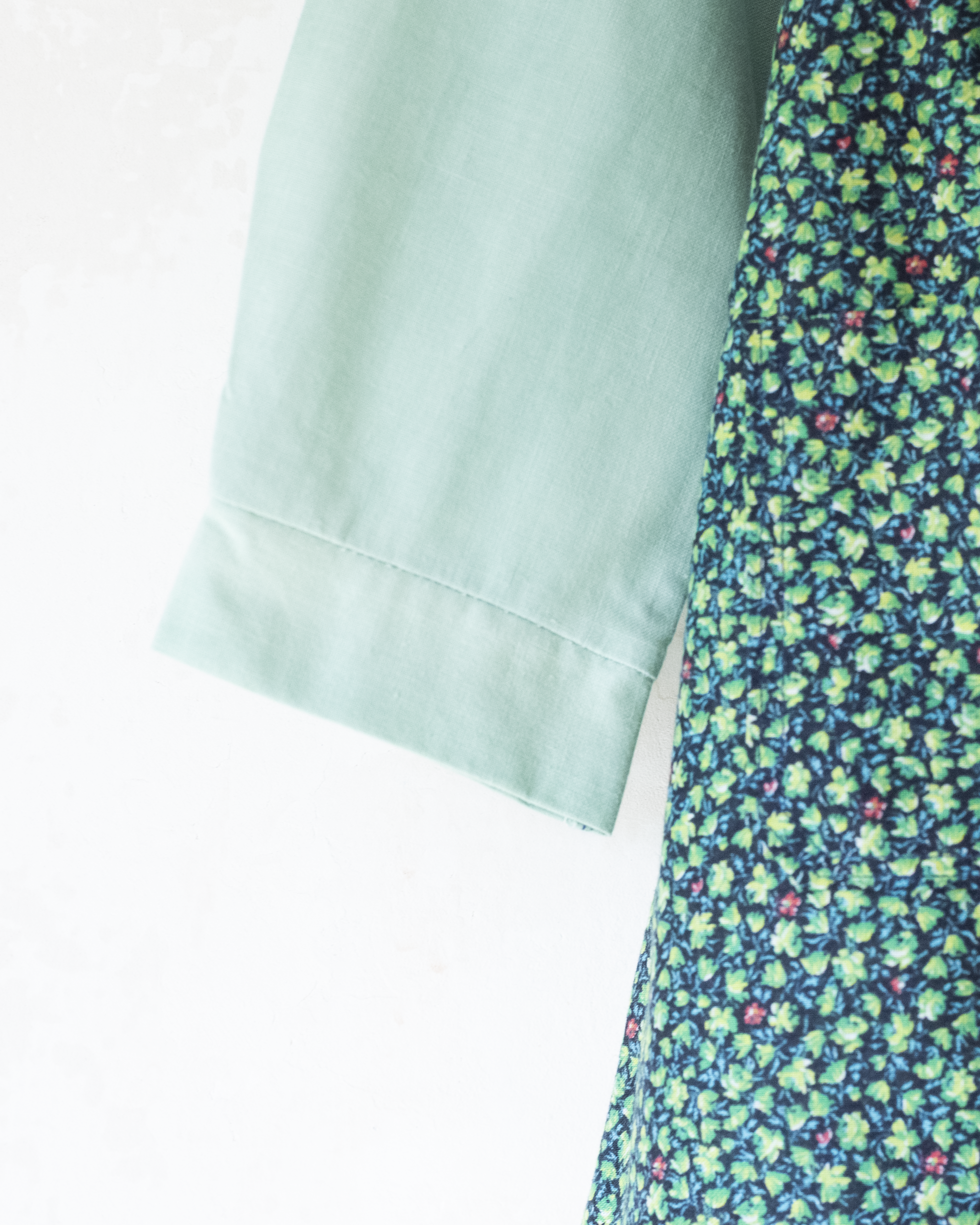 טוניקה ירוקה פרחונית | דד סטוק צרפתי מהסבנטיז | 3-4 שנים