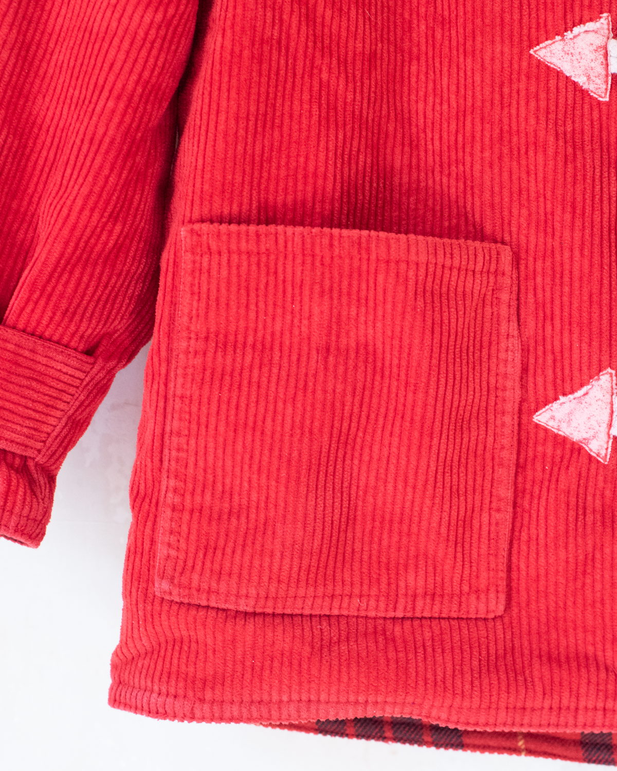 Red corduroy coat from Yves Saint Laurent | 10-11 years