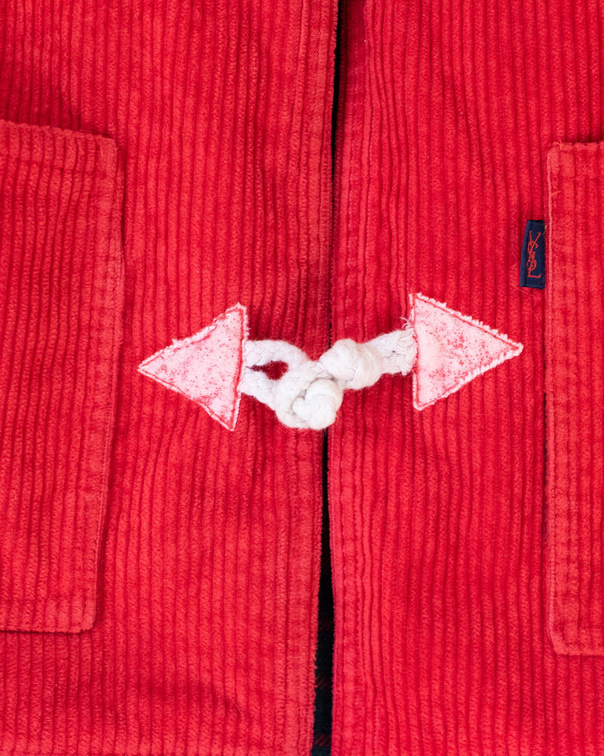 Red corduroy coat from Yves Saint Laurent | 10-11 years