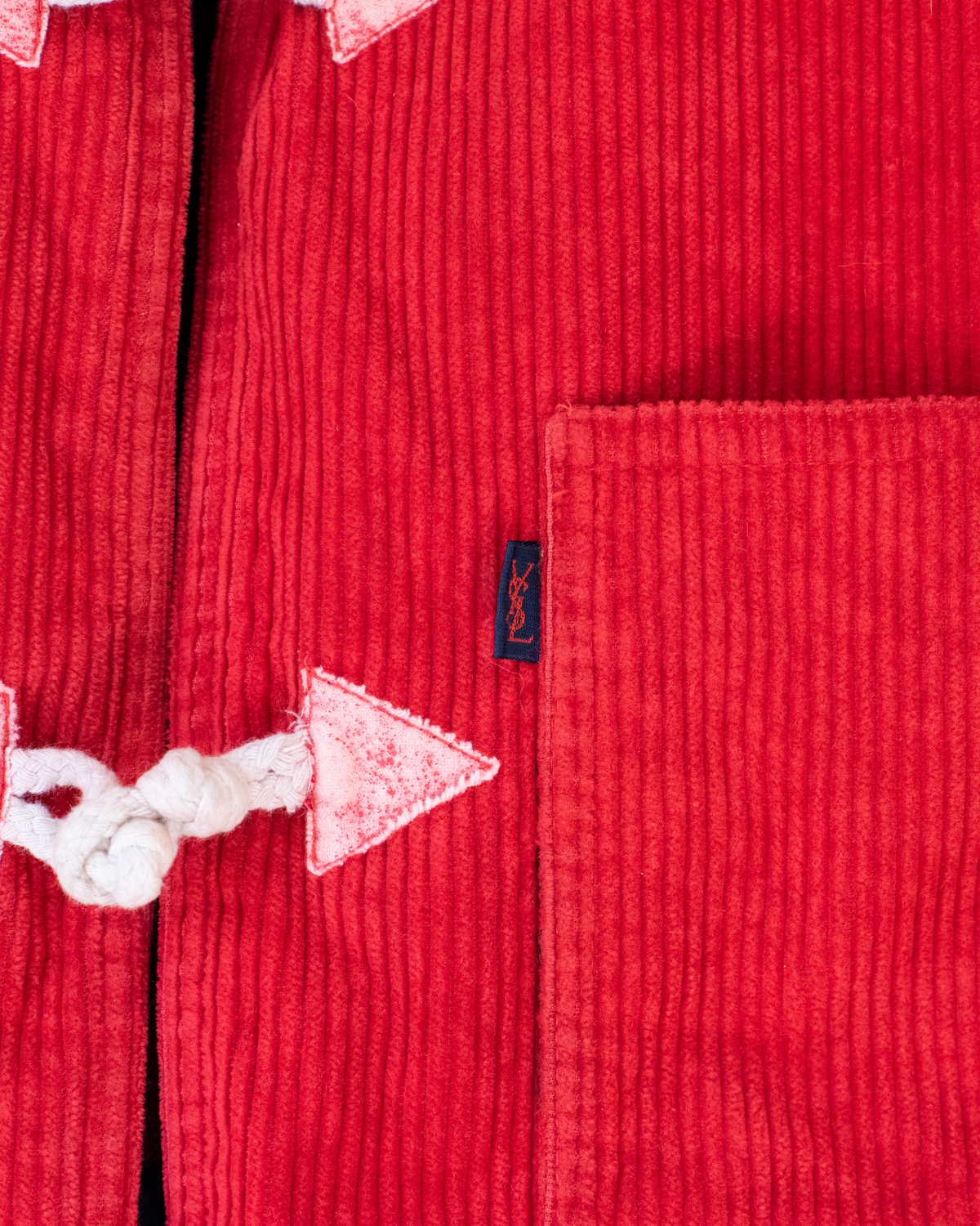 Red corduroy coat from Yves Saint Laurent | 10-11 years
