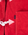 מעיל קורדרוי אדום מבית איב סאן לורן | 10-11 שנים