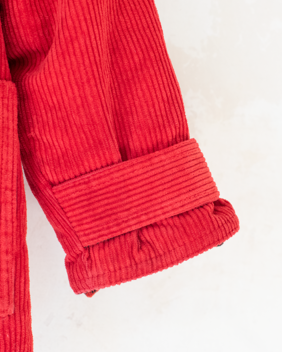 Red corduroy coat from Yves Saint Laurent | 10-11 years