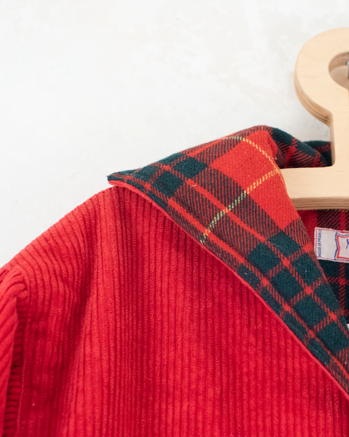 Red corduroy coat from Yves Saint Laurent | 10-11 years