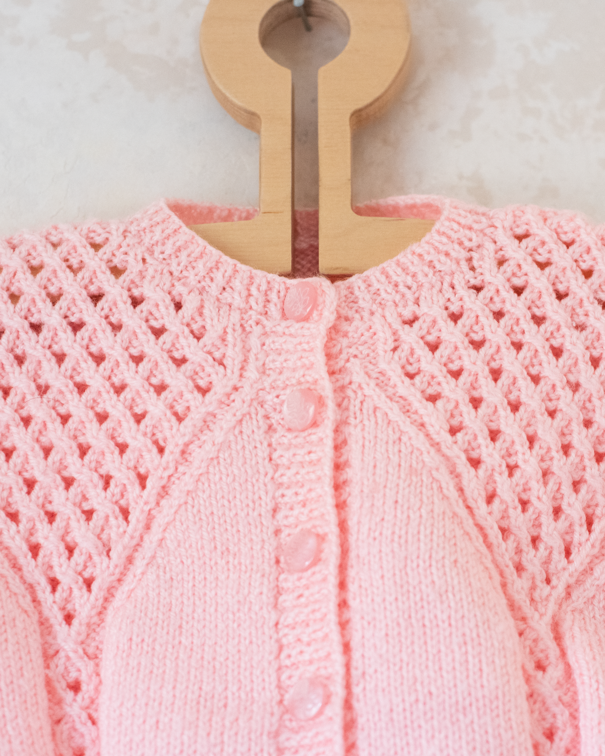 Pink Wool Cardigan | 9-12 Months