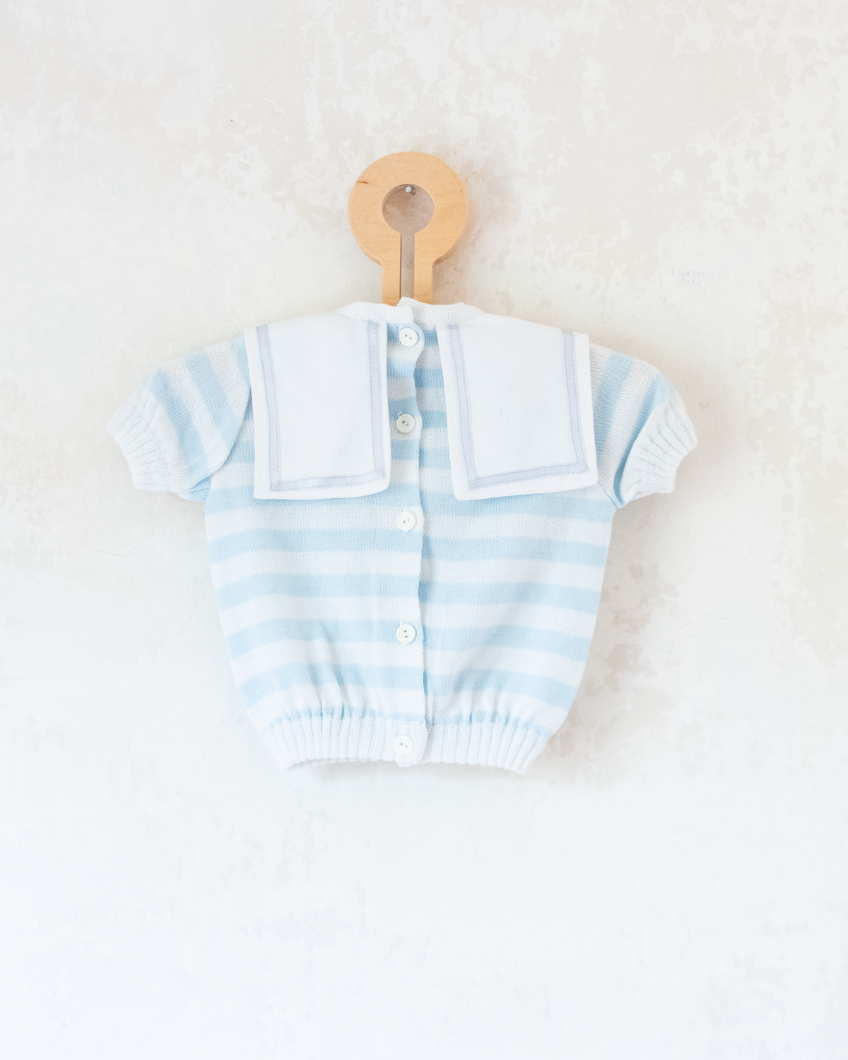 Sailor shirt with stripes and anchors | Spanish deadstock | 6-9 months