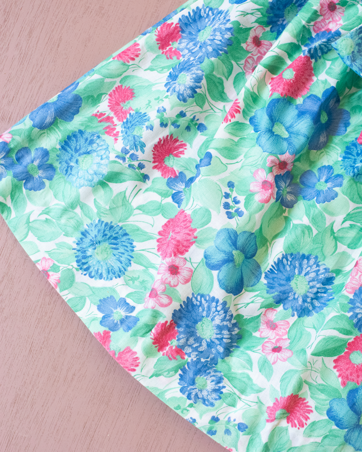 Floral skirt with large bow tie | 5-6 years
