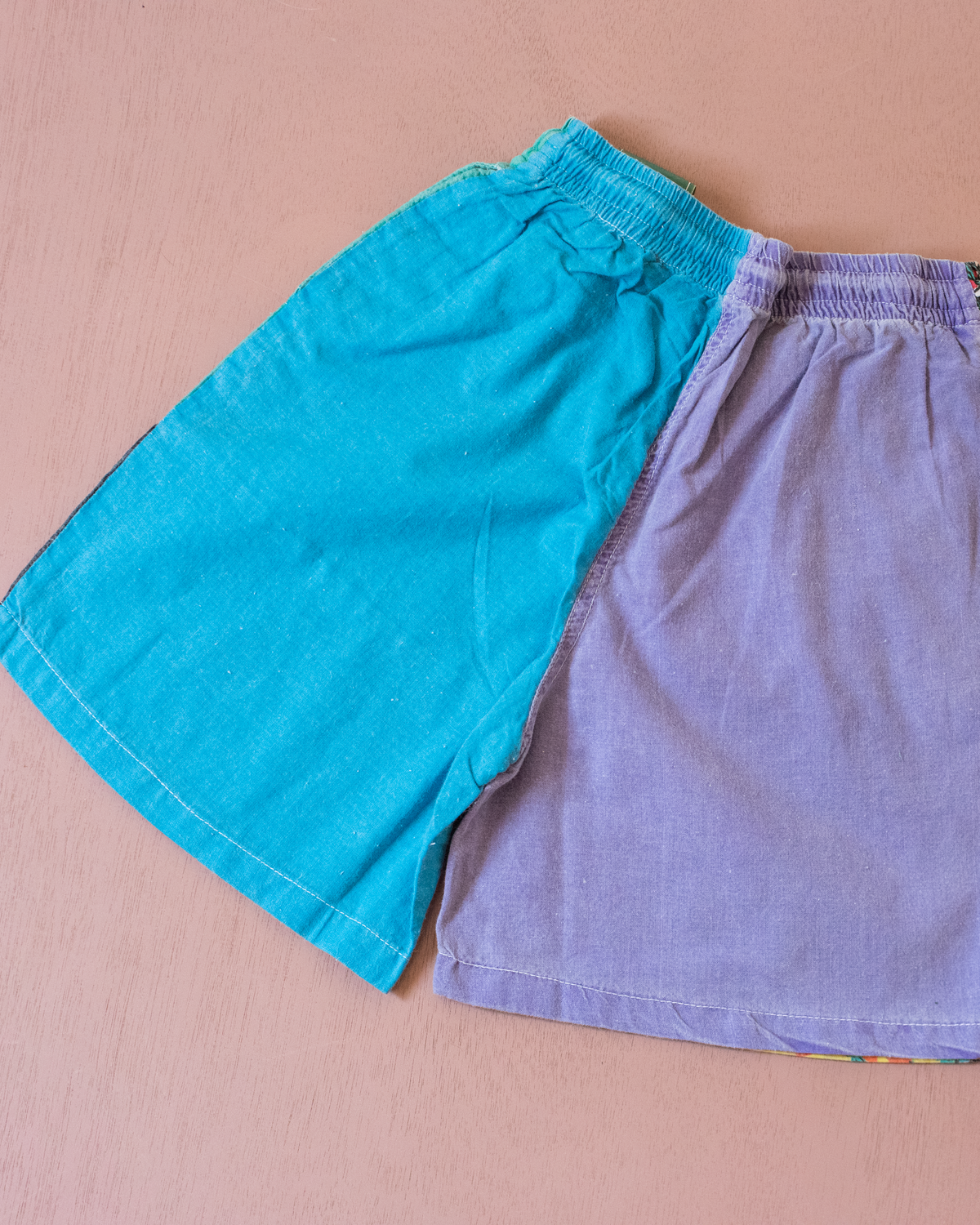 Colorful Sunflower Pants | French Deadstock from the Eighties | 8-9 Years