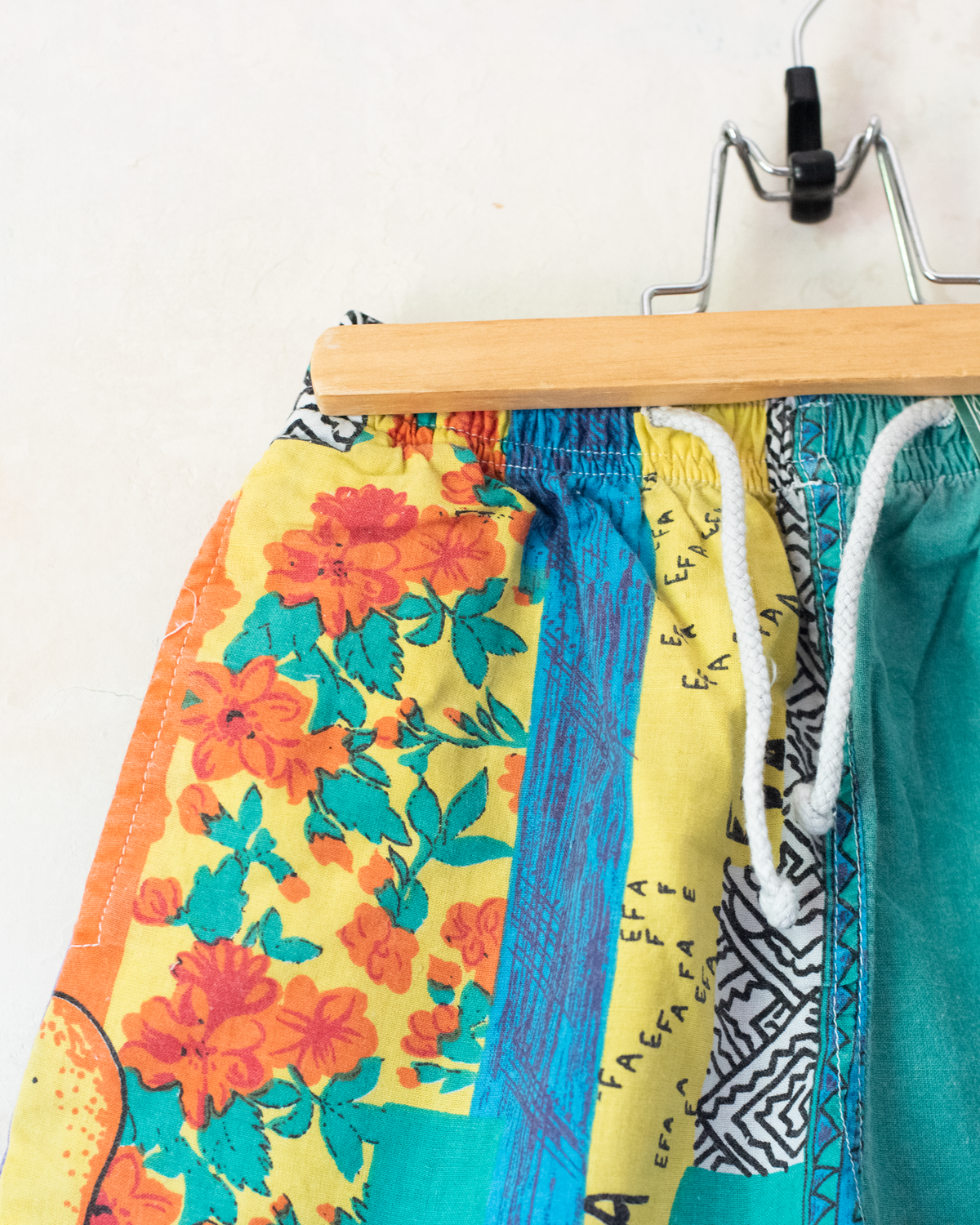 Colorful Sunflower Pants | French Deadstock from the Eighties | 8-9 Years