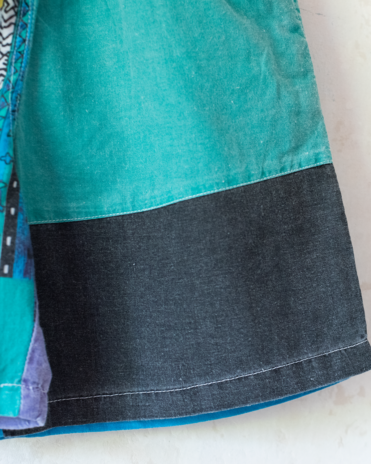 Colorful Sunflower Pants | French Deadstock from the Eighties | 8-9 Years