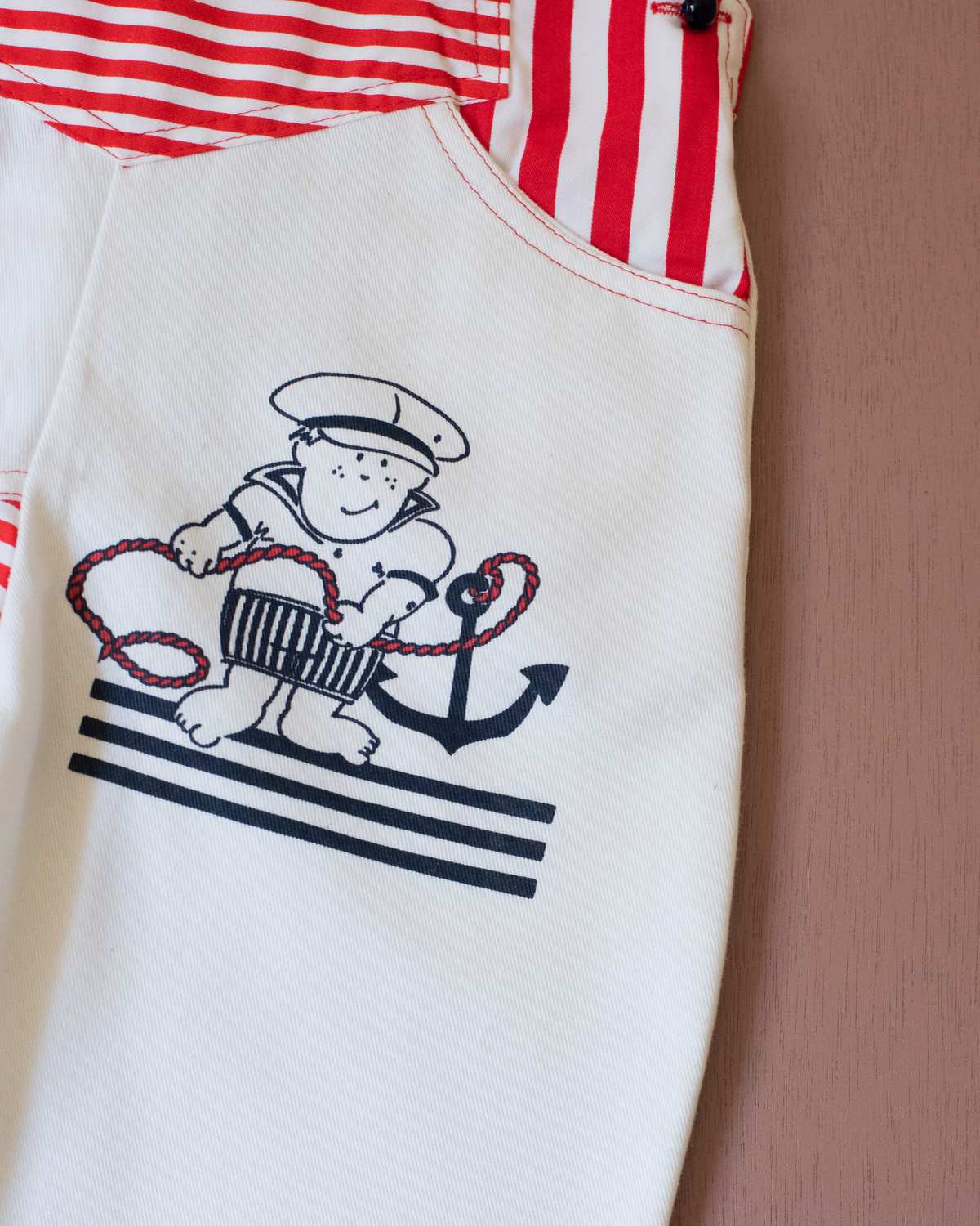 Sailor and striped overalls | Dead stock from Spain | 5-6 years