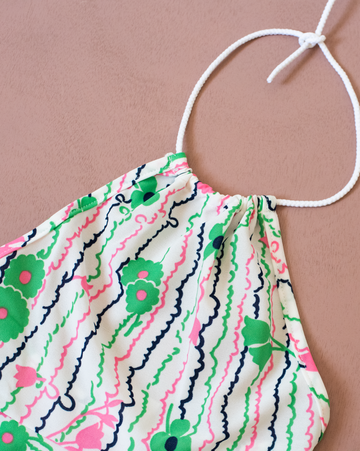 Colorful halter dress from the 70s | 7-8 years