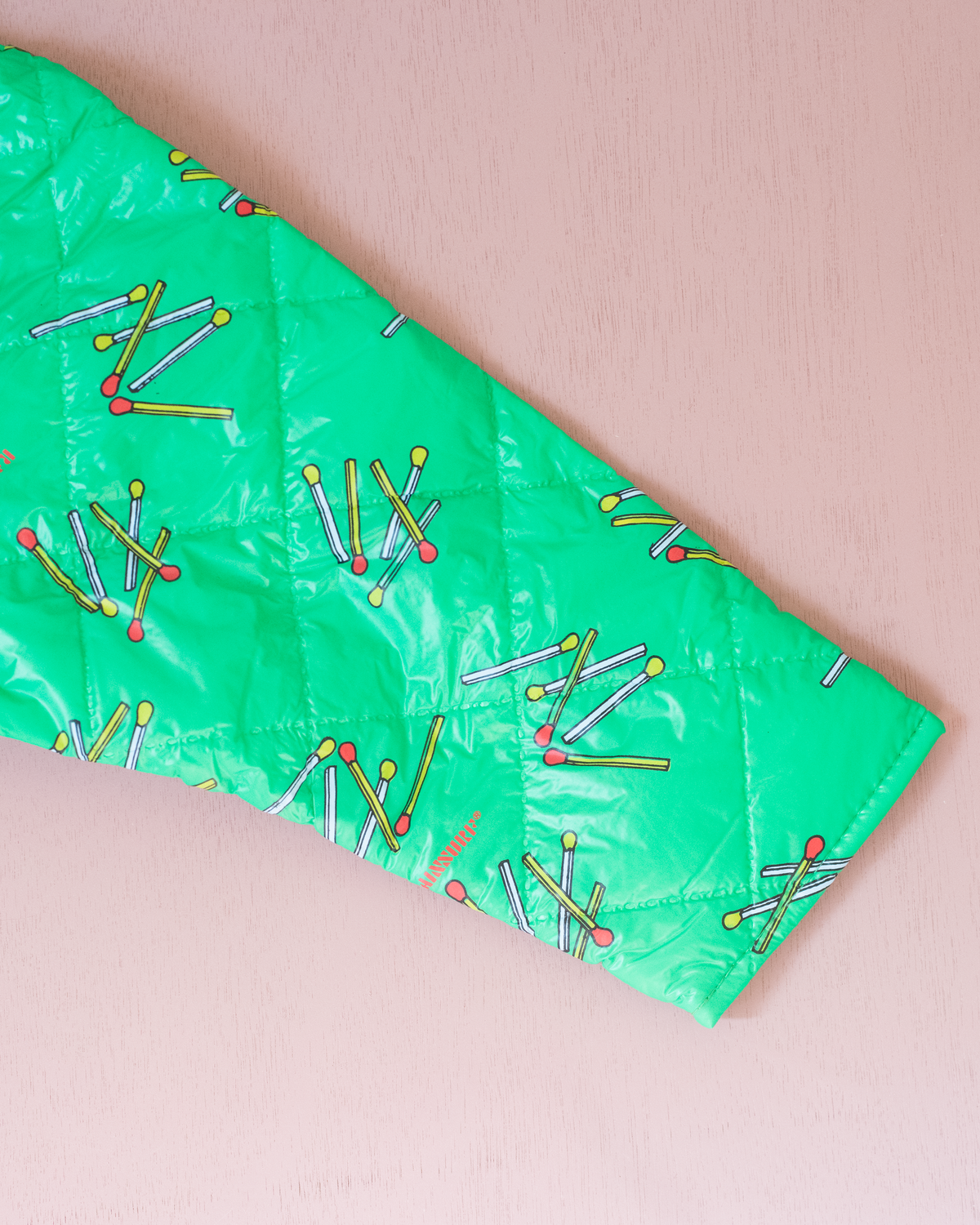 Green raincoat with matches | 6-7 years 