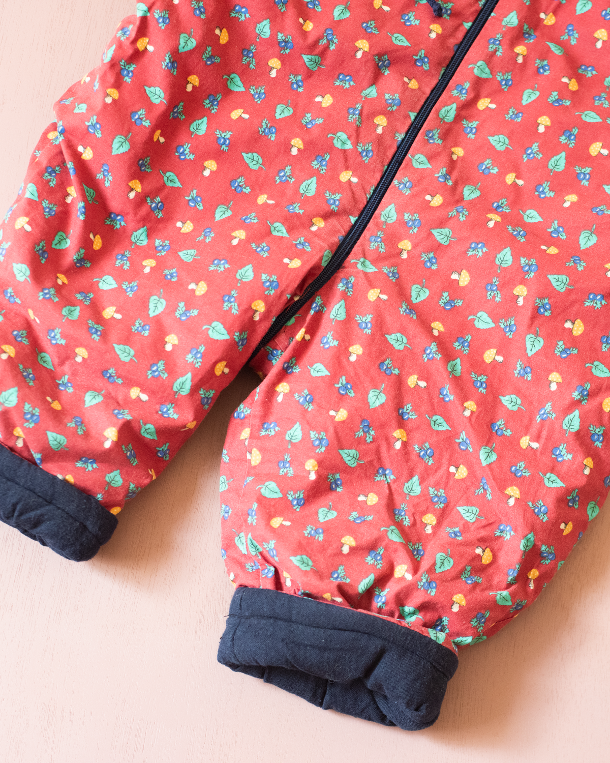 Red Snowsuit with Forest Prints | 18-24 Months