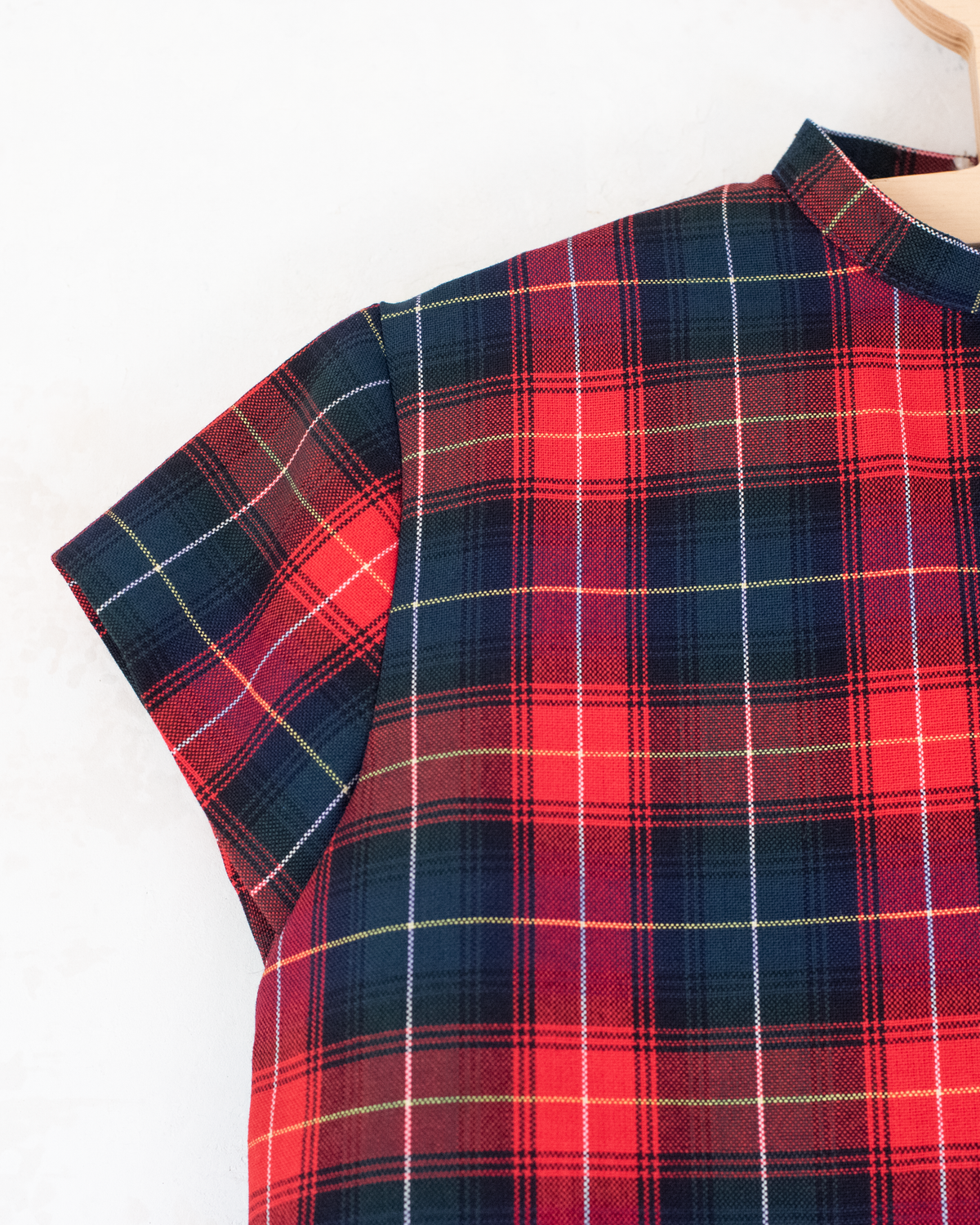 Two-piece plaid dress | Belgian deadstock from the Sixties | 18-24 months