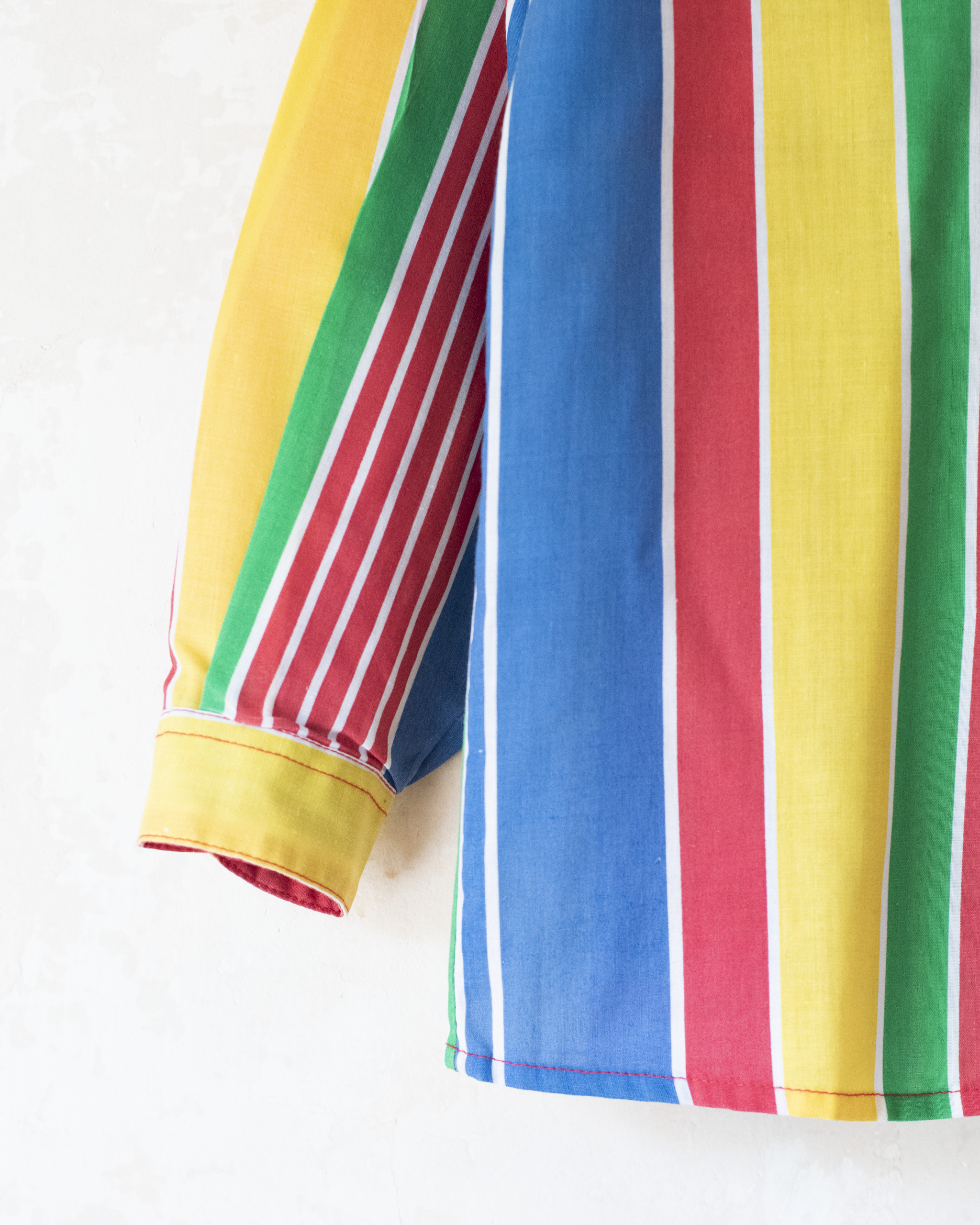 חולצה ארוכה מכופתרת עם פסים צבעוניים | דד סטוק איטלקי | 4-5 שנים