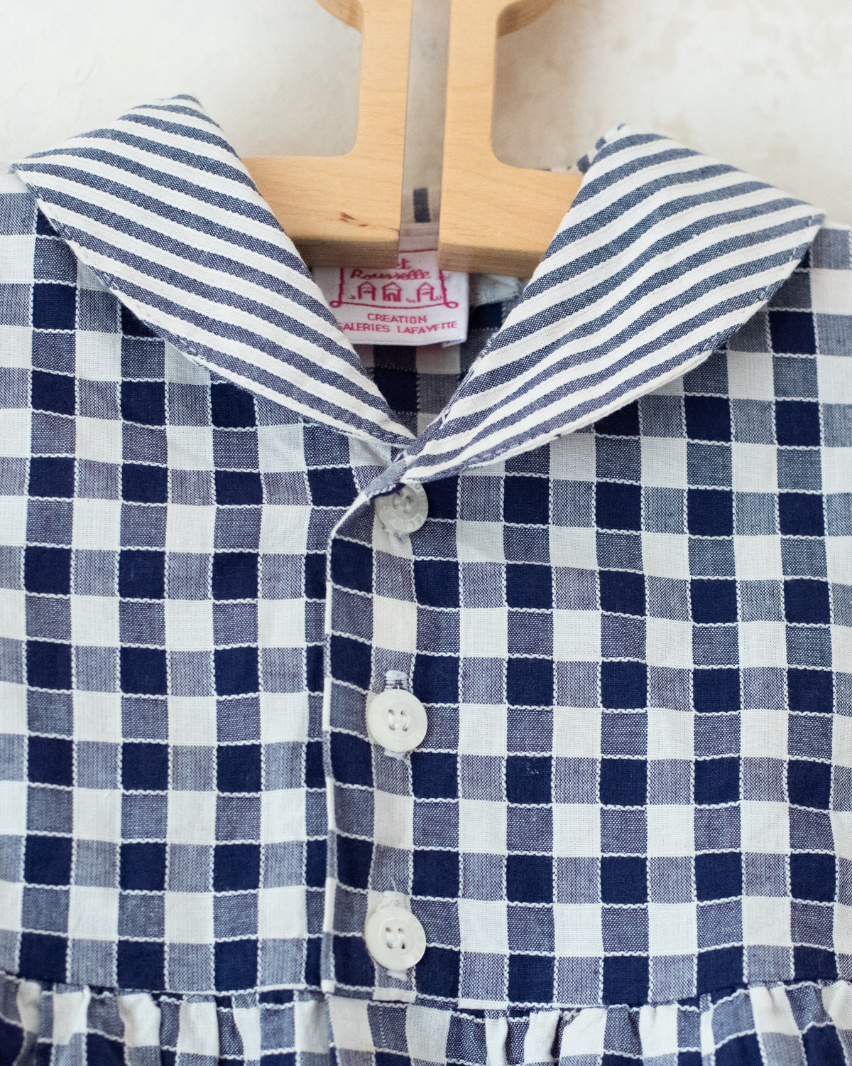 Checked and striped overall | 12-18 months