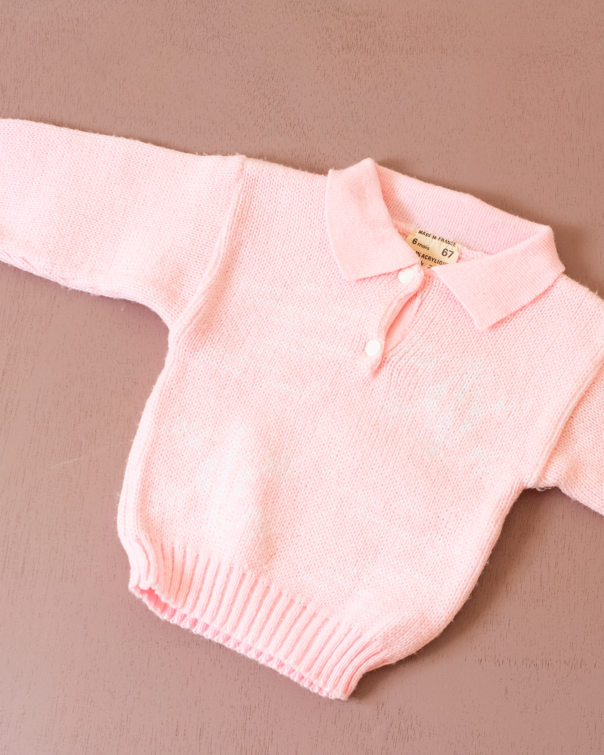 Pink Polo Knit | 3-6 Months