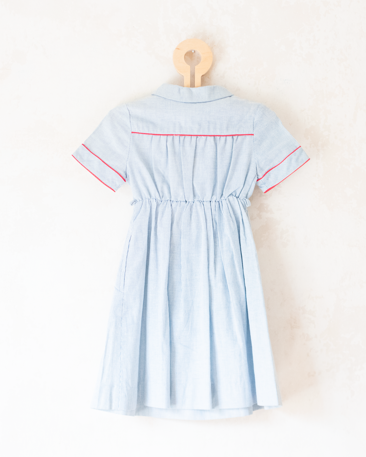 French striped dress with tennis rackets | 2-3 years