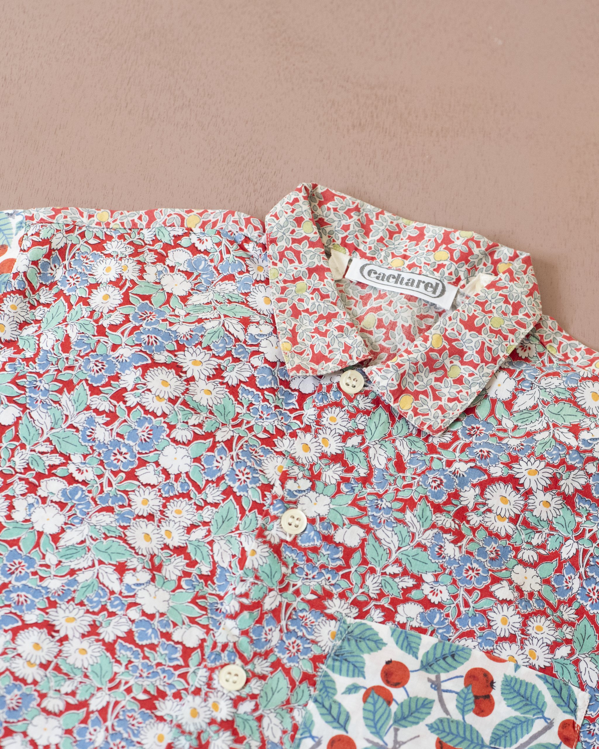 חולצה מכופתרת פרחונית עם פירות | 4-5 שנים