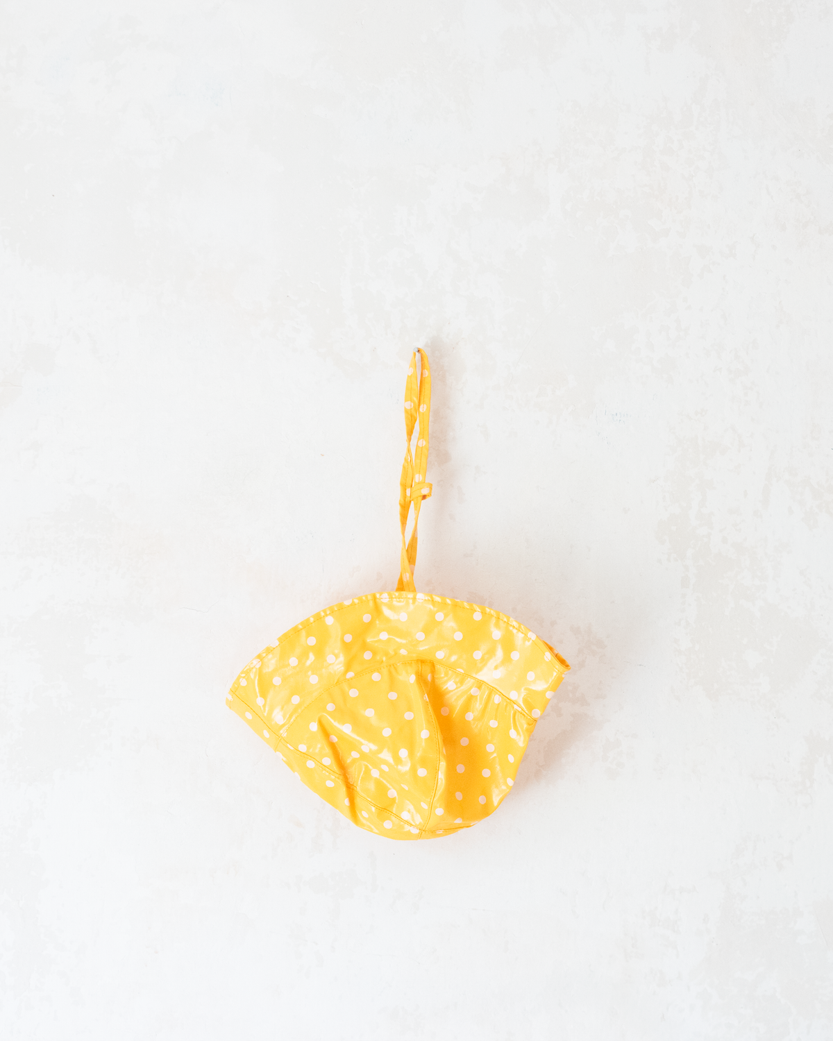 Yellow polka dot raincoat with hood | 2-3 years