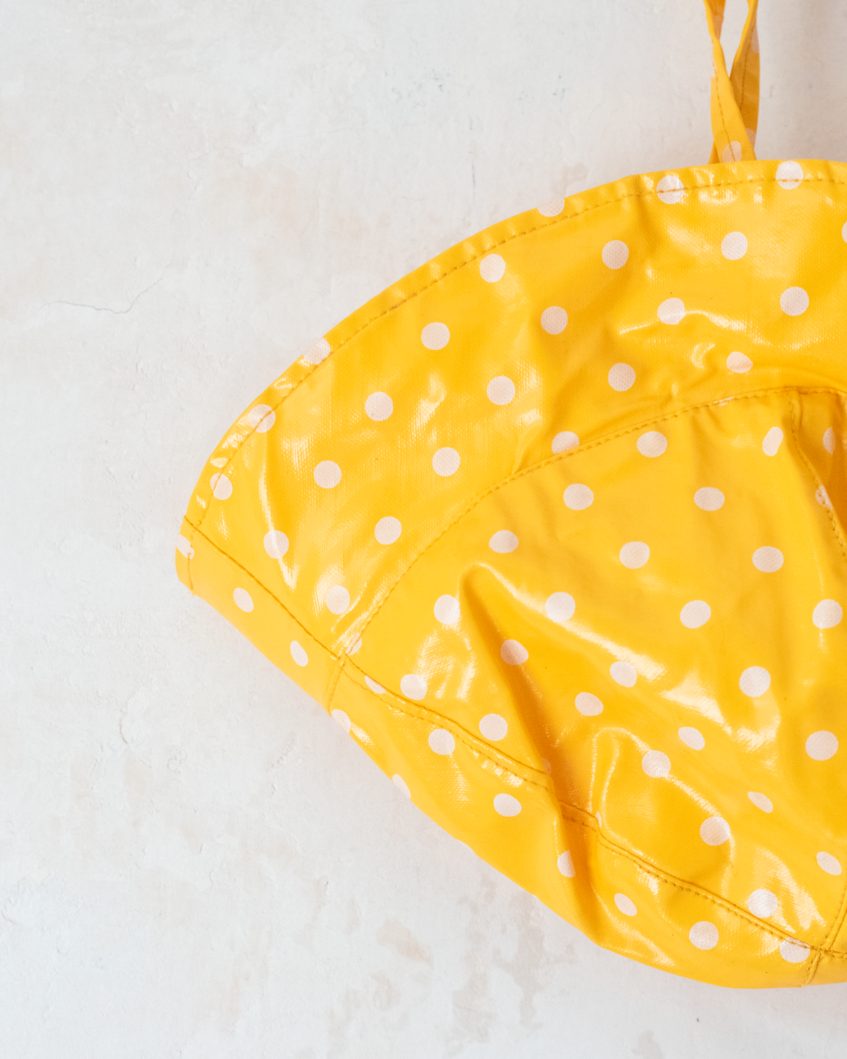Yellow polka dot raincoat with hood | 2-3 years