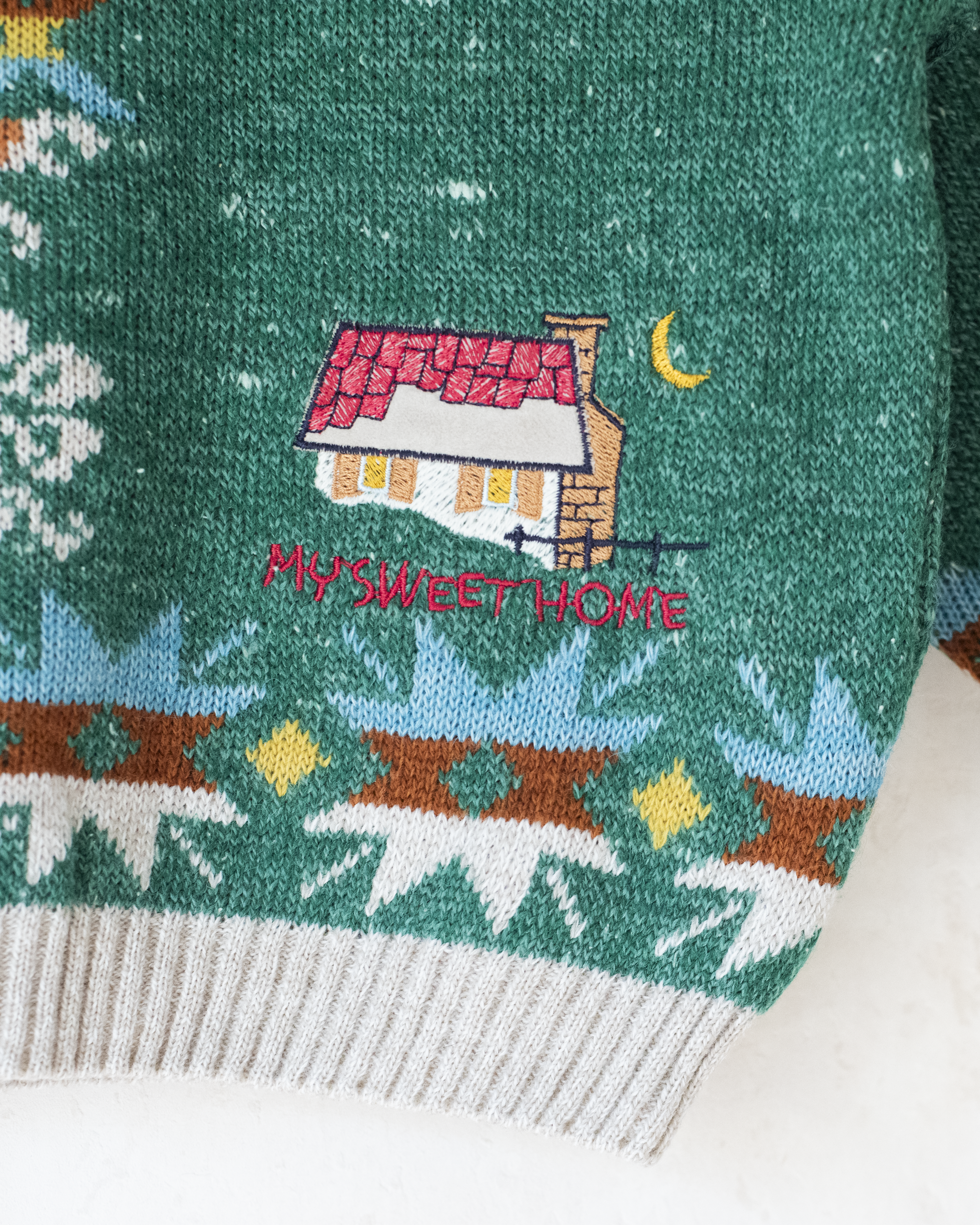 סריג צמר צבעוני עם רקמות | דד סטוק איטלקי | 3-4 שנים