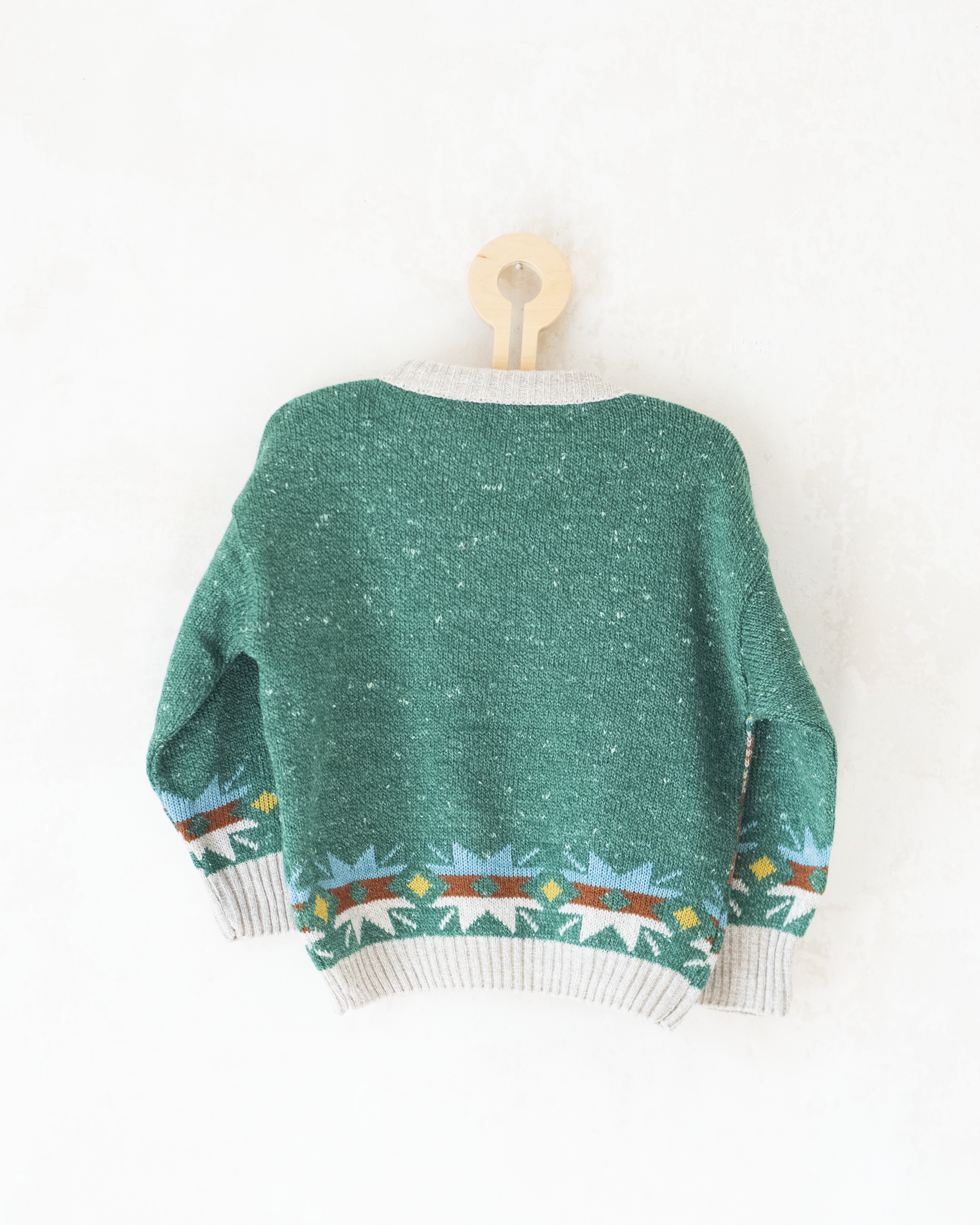 סריג צמר צבעוני עם רקמות | דד סטוק איטלקי | 3-4 שנים