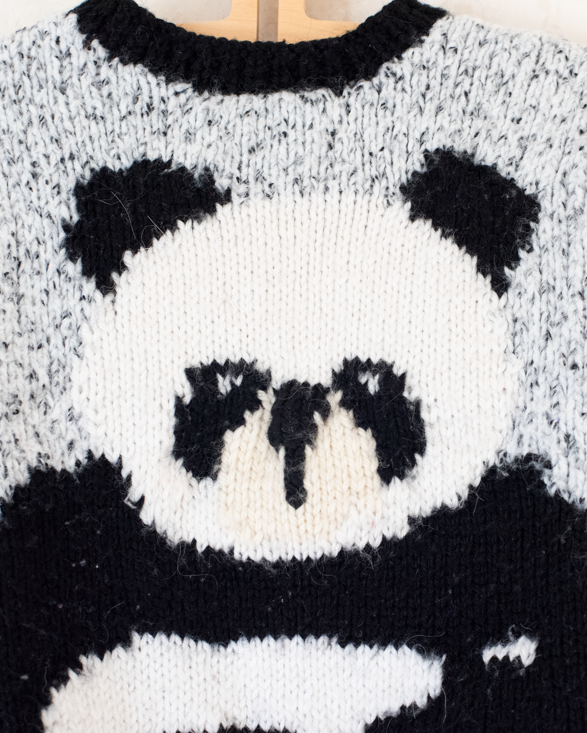 Wool sweater with panda bear | 3-4 years