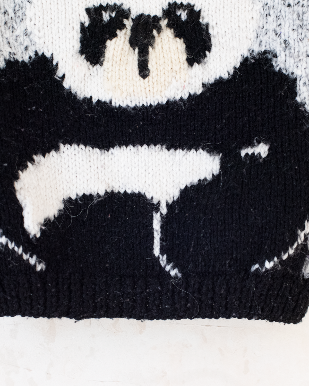 Wool sweater with panda bear | 3-4 years