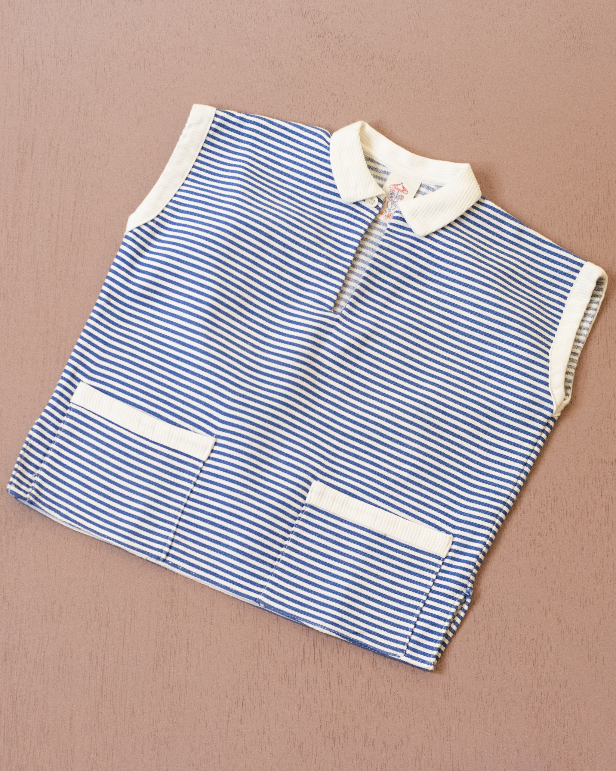 Striped and pocketed tank top | 12-18 months