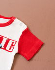 Red Ringer T with Picnic | 3-6 months