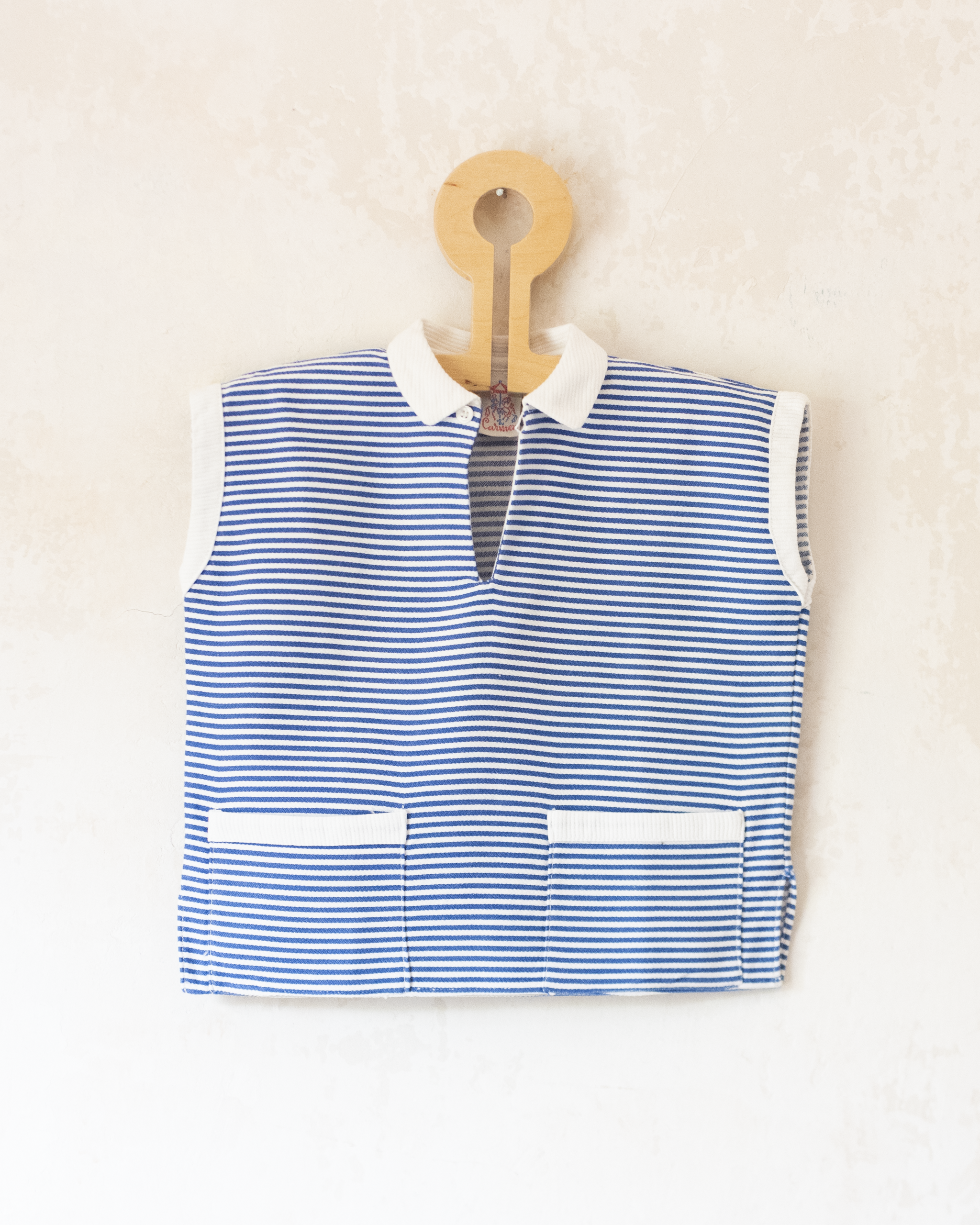 Striped and pocketed tank top | 12-18 months
