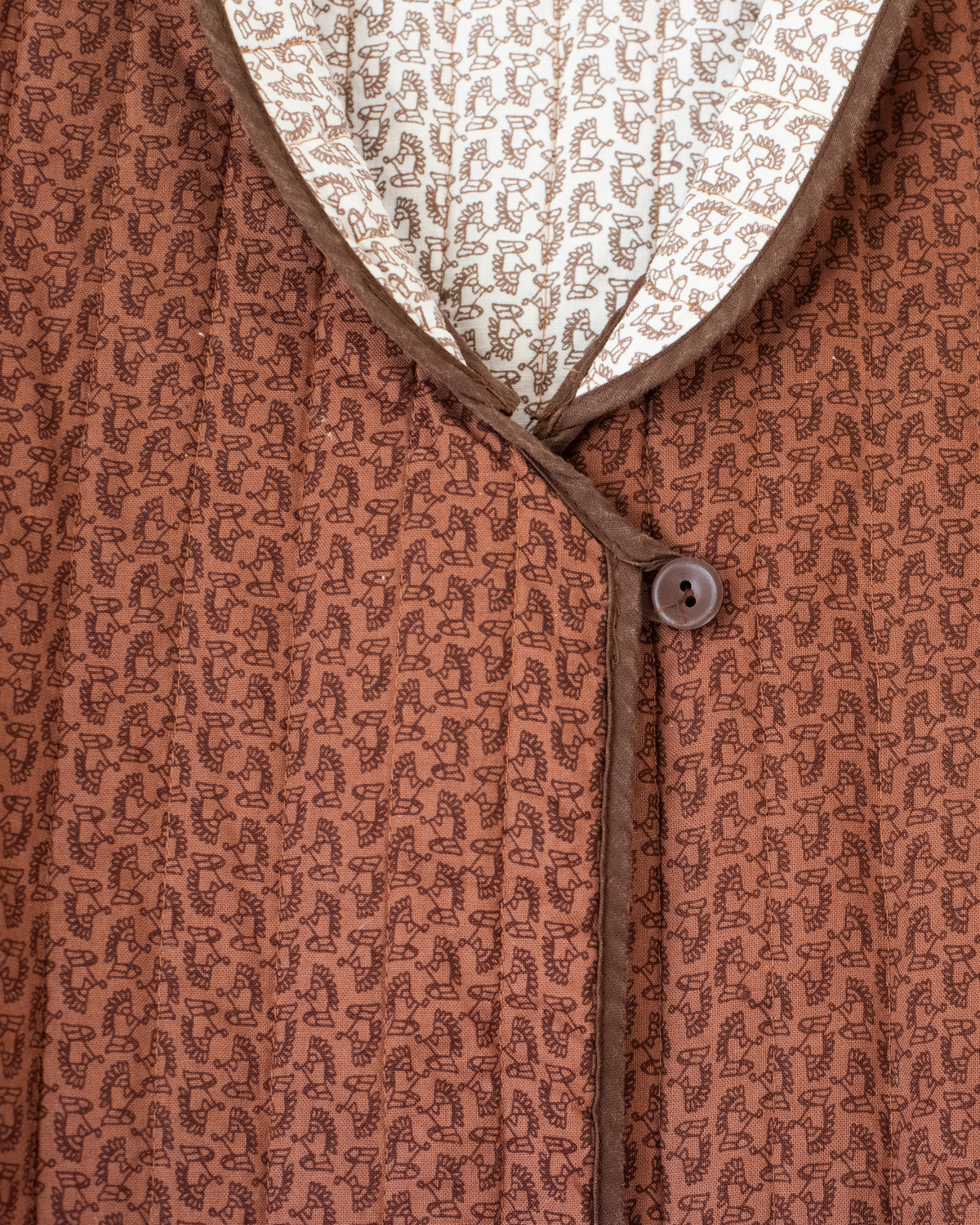 Gorgeous cotton top in shades of brown | 10-11 years
