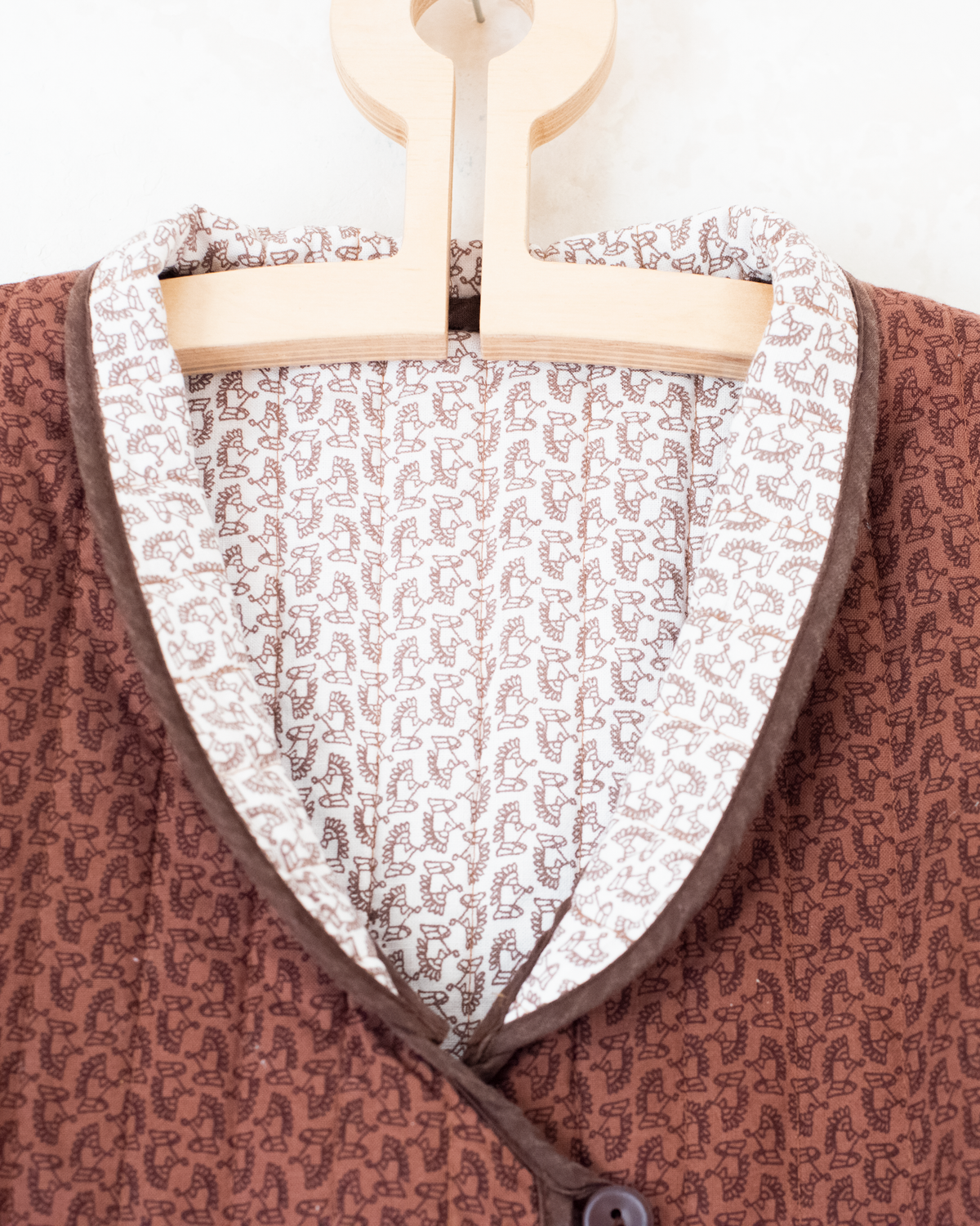 Gorgeous cotton top in shades of brown | 10-11 years