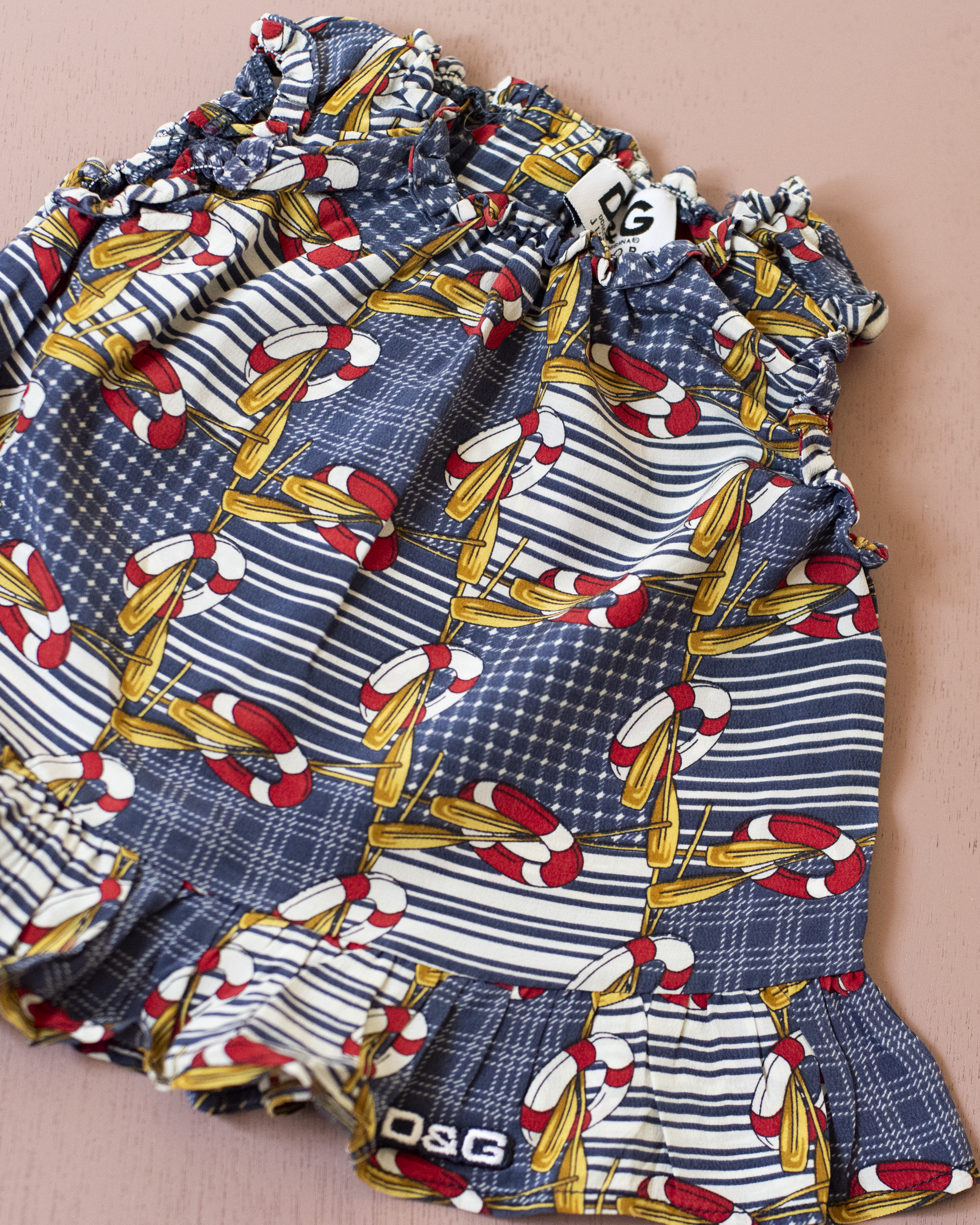 Dolce &amp; Gabbana sleeveless top with inner tubes and oars | 3-6 months