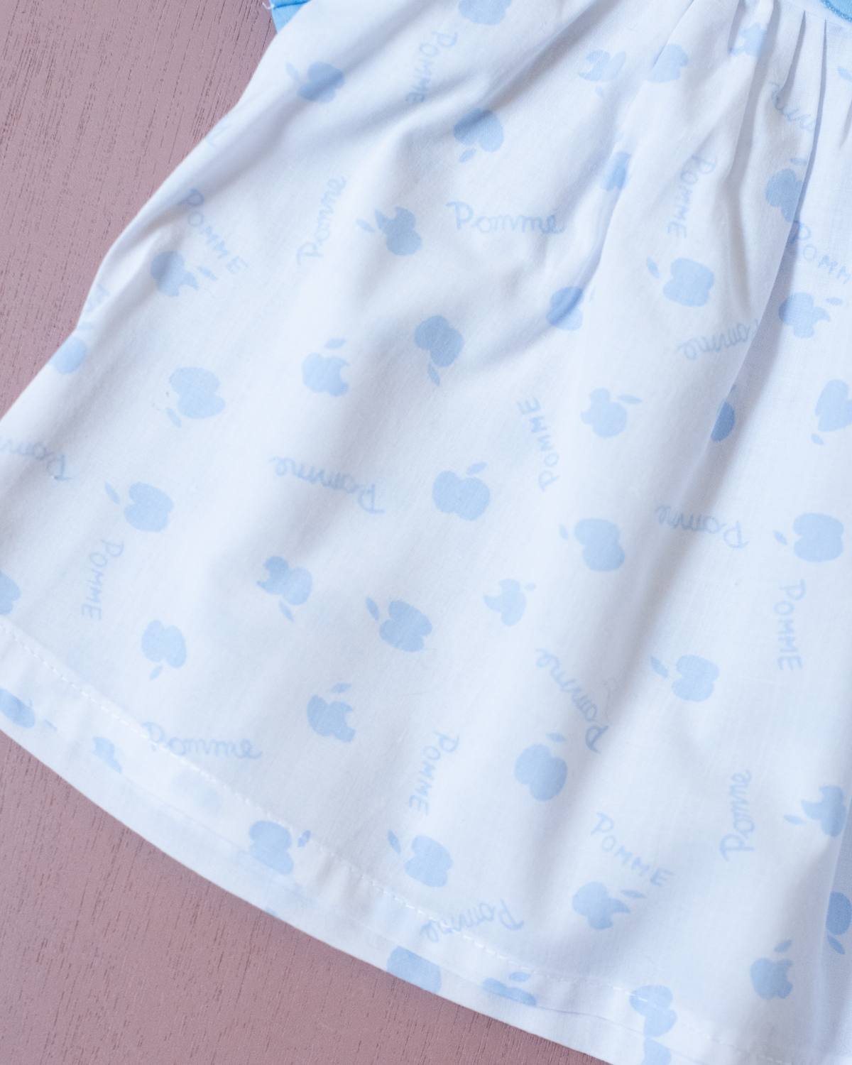 White tunic with apples | 6-9 months