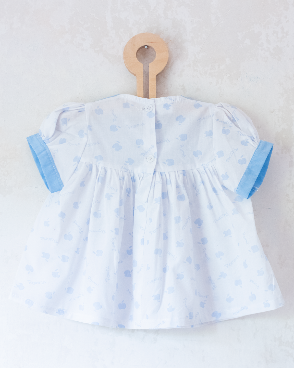 White tunic with apples | 6-9 months