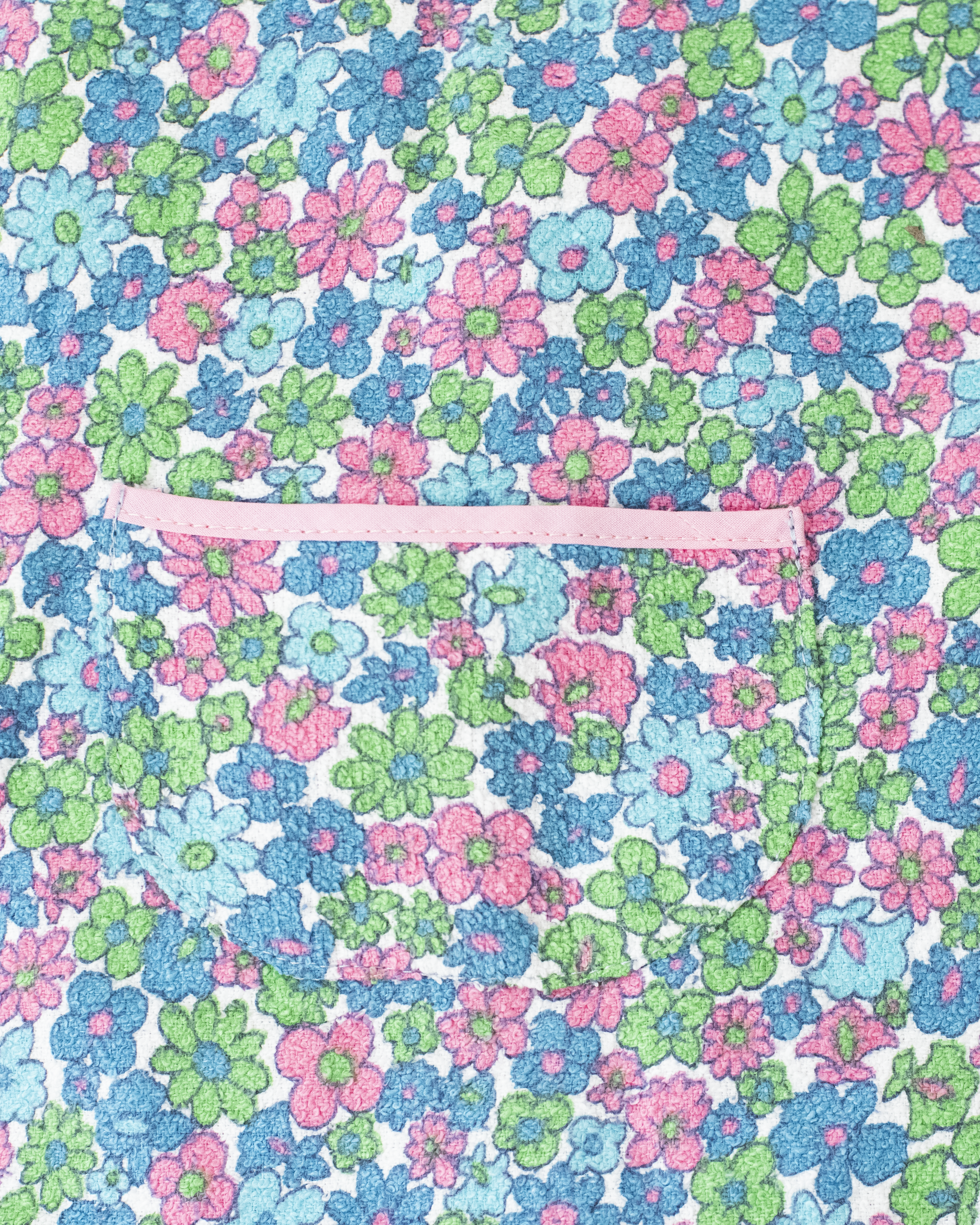 גופיה פרחונית מבד מגבת | 9-12 חודשים