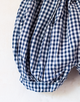 Plaid overall with embroidered sailboats | 3-6 months