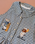 Checked dress with Tom and Jerry embroidery | Ages 10-12