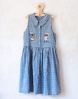 Checked dress with Tom and Jerry embroidery | Ages 10-12