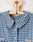 Checked dress with Tom and Jerry embroidery | Ages 10-12