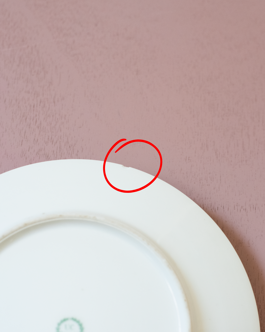 צלחת פורצלן עם ילד ובעלי חיים