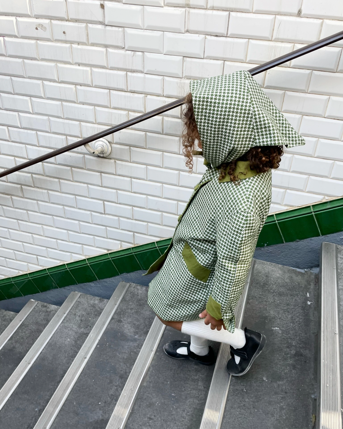Green reversible jacket from the 70s | 5-6 years