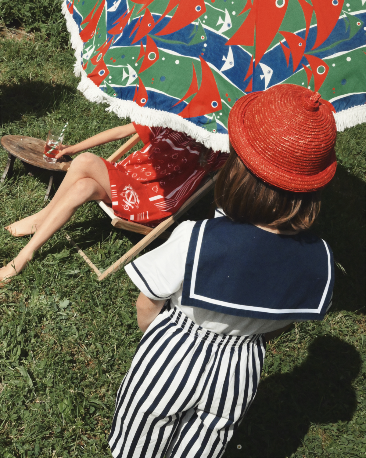 Sailor suit in blue and white | 7-8 years