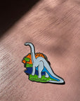 סיכת דינוזאור סגול